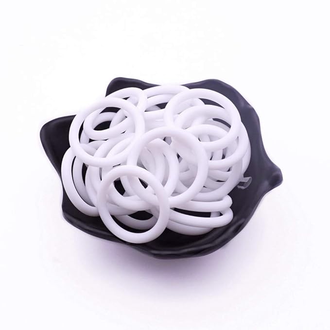 20Pcs Mix 14 Colors Safe Silicone O Ring Baby Silicone Pacifier Dummy Chain Adapter Holder O Ring Inner Size 21.5mm