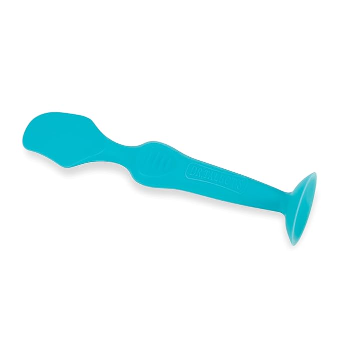 Dr. Talbot's Diaper Cream Brush for Babies - Diaper Rash Cream Applicator with Suction Base - Full Size - Aqua Blue