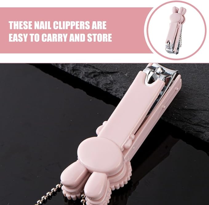 Totority Nail Clipper Cute Cartoon Design Portable Fingernail and Toenail Trimmer for Boys and Girls and Adults and Efficient Nail Clipping Tool for Travel and Home Use