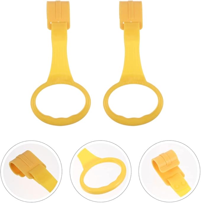 Toddmomy 4pcs Baby Play Gym Baby Crib Pull Ring Baby Bed Stand Up Rings Nursery Baby Cot Rings for Infant Baby Toddler Playpen Play Gym Cot Ring Toddler Walker