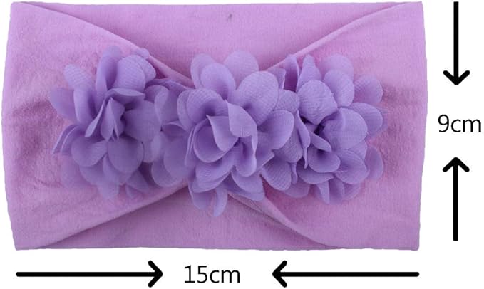 WZT Stretchy Knot Nylon Baby Headbands For Newborn Baby Girls Infant Toddlers Kids Bows Child Hair Accessories