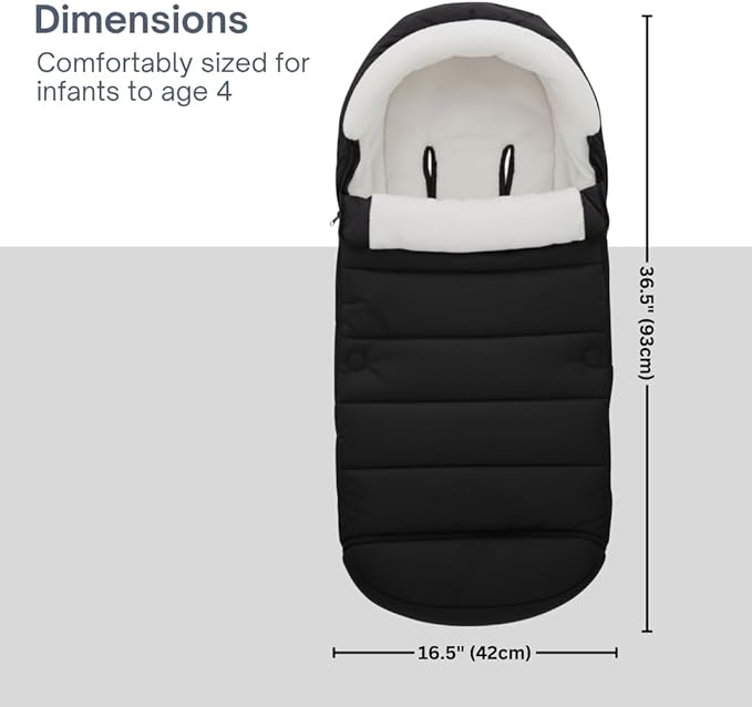 SASHA'S Footmuff designed for all Nuna Strollers (Mixx, Tavo, Triv, Trvl, Trvl Dubl, Demi, Swiv) (Bunting Bag) (Stroller not included)