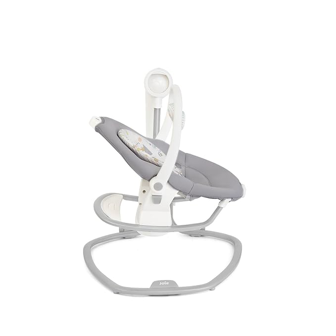 Joie Miso 2-in-1 Baby Swing & Rocker– Dual Motion Swing & Portable Rocker with 6 Speed Settings, Soothing Vibration, and 3 Recline Positions – Softglow Dimmable Light (Nature's Alphabet)