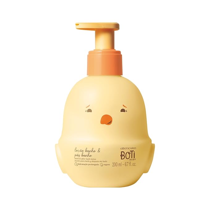 O Boticário Boti Baby Bath and After Bath Moisturizing Lotion, 5.2 oz (150g)