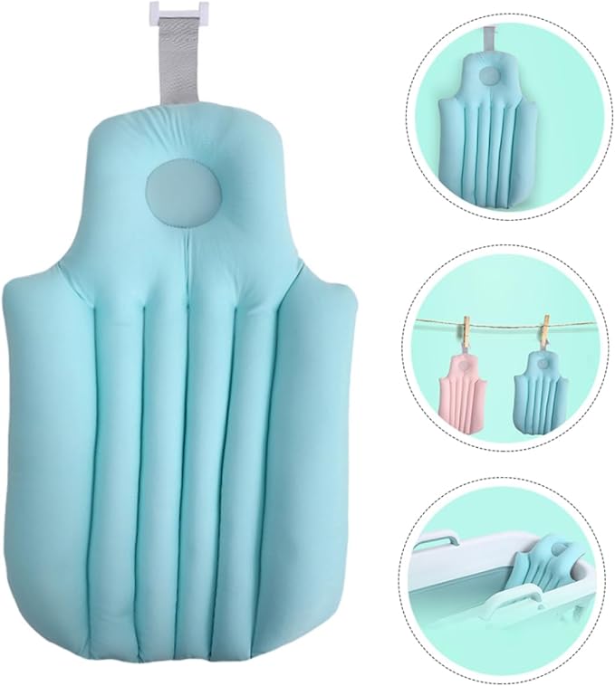 1pc Non- Bath Cushion Support for Newborns and Spandex Quick-Drying Boy Girl Bath Mat for Comfortable Bathing Fits Bathtubs