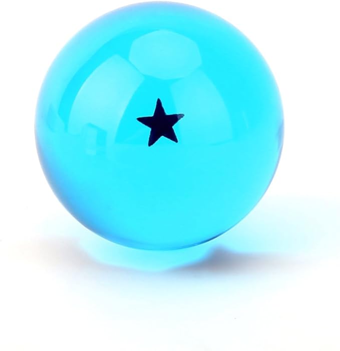 Boxtree Children Toy New Gift Box Set of 7pcs Ball Z 43mm/1.7" Stars Crystal Ball (Blue)