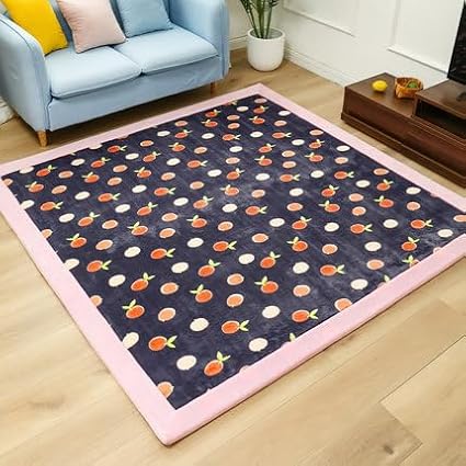 Coral Velvet Play Mat,Yoga Mat Exercise PadsAnti Slip Floor Carpet, for Bedroom, Classroom Soft Indoor Modern Area Rugs -G-80 * 180cm