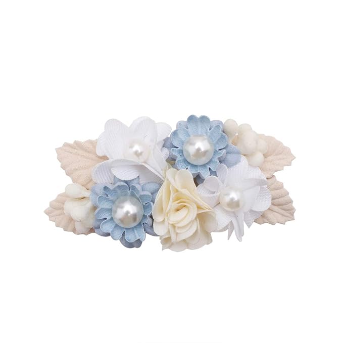 Flower Hair Clips Set-Cherrboll 3pcs Floral Hair Bow Accessories for Baby Girl Toddles Teen Gifts