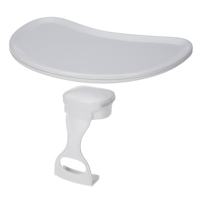 Nuby My Floor Seat Activity Tray - with Easy Release Latch and Easy to Clean - 4+ Months - White