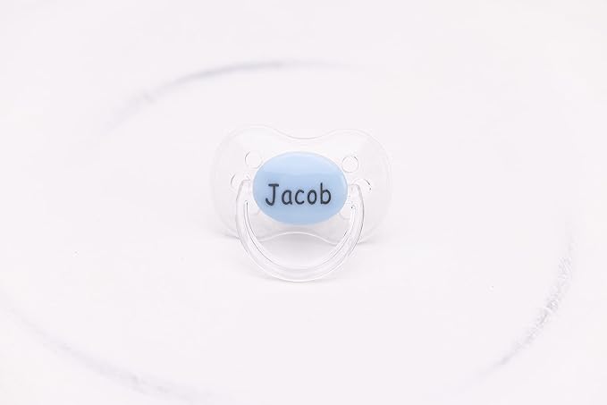 Personalized Baby Gift, Personalized Pacifier with Name, Personalized Pacifier Clip with Name, 0-6 Months and 6-18 Months, CAN BE STERILIZED, Engraved Pacifier, Customized Pacifier