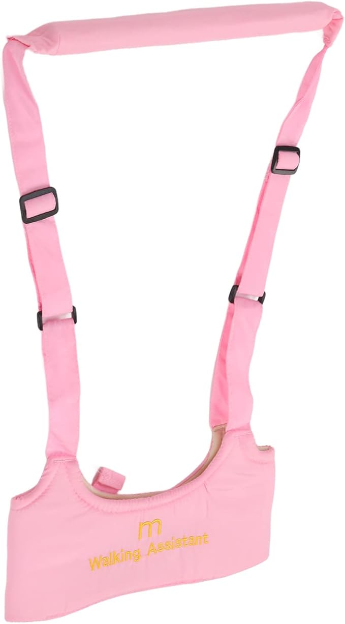 Baby Walker Sling, Prevent Getting Lost Baby Walking Harness Absorbent for Kids (Pink)