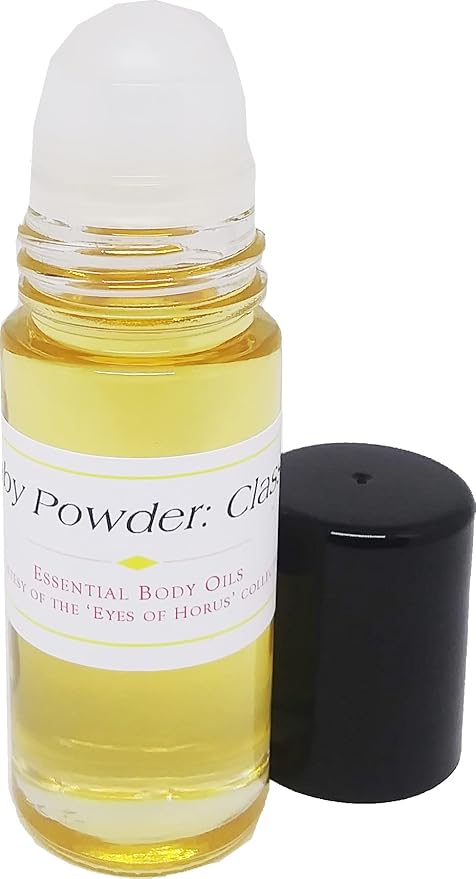 Baby Powder: Classic Scented Body Oil Fragrance [Roll-On - Light Gold - 1 oz.] - ID#31877