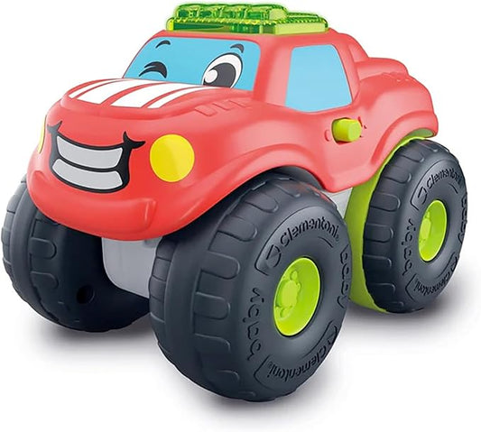 Clementoni Baby Lion Pick-up, Child Car 1-4 Years, Early Childhood Game, Off-Road with Sounds and Mermaids, Stimulates Manuality, Sight and Hearing, Made in Italy, Italian Language, 17500