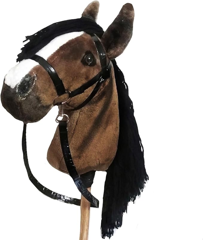 Hobby Horse for Kids A4 Chestnut Hobby Horse on Stick