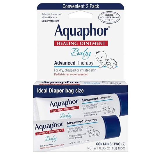 Aquaphor Baby Healing Ointment, Advanced Therapy, 2 Count (Pack of 3)