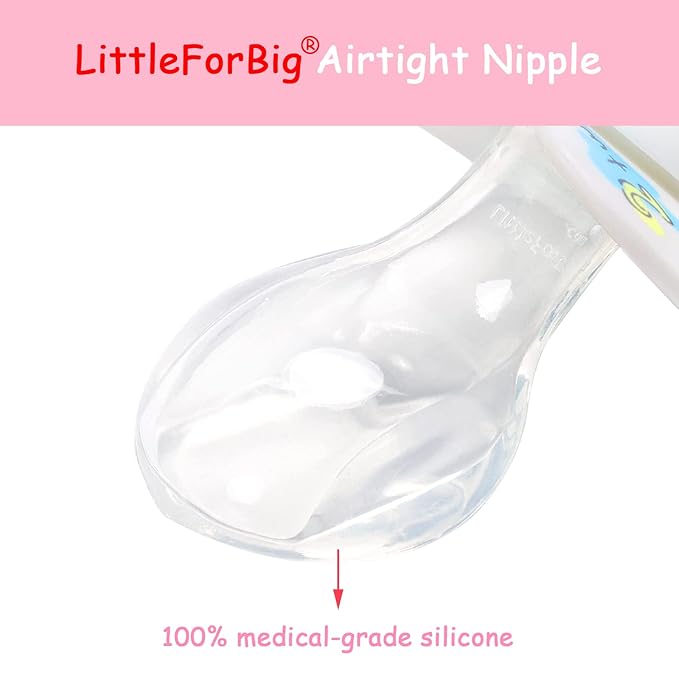 LittleForBig Bigshield Generation-II Adult Sized Pacifier White Vintage Elephant Pattern