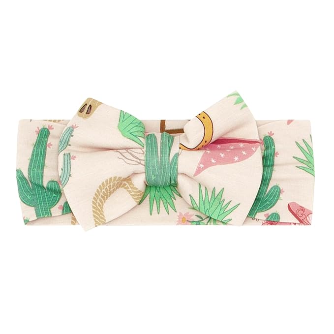 Little Sleepies Luxe Bow Headband, Ready to Rodeo