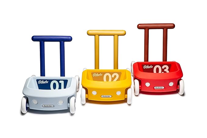 Italtrike Roberto Baby Walker, Push & Pull Baby Toy, Learning to Walk, Toddlers, Safety Brake, Storage Compartment, Speed Control, Indoors & Outdoors Use - Ages 10 Months + - Made in Italy