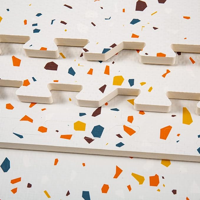 Terrazzo Playmat, Non-Toxic, Large, Puzzle Playmat (Multi), 180 Centimeters x 120 Centimeters