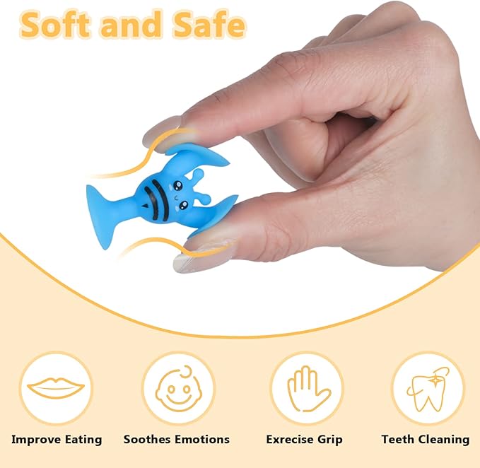 100PCS Suction Cup Toy Set, Multiple Styles Randomly Sent, Surprise Matching, Rich Styles, Bright Colors, Bath Toys, Stress Relieving Sensory Toys Kids Adults Boys Girls, Baby Birthday Easter Stuffer