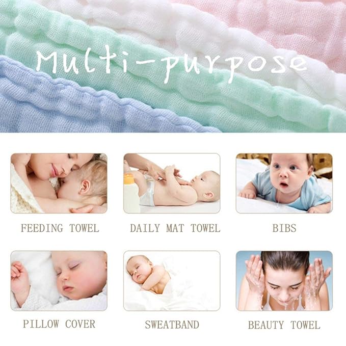 MUKIN Baby Washcloth and Baby Bath Towels