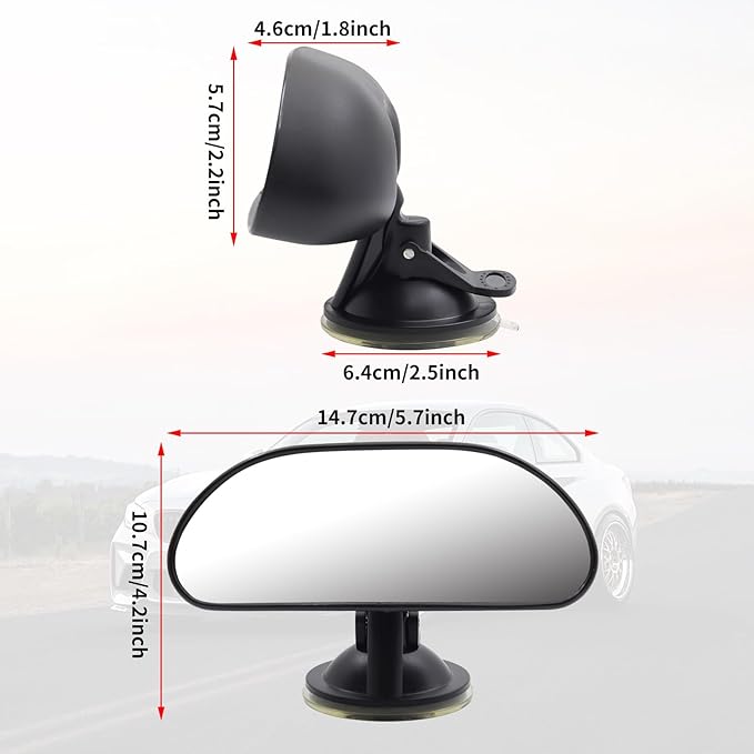 Baby Car Backseat Mirror, Rear View Facing Back Seat Mirror Kid Safety Rearview children Adjustable Rearview Wide Angle Convex Mirr-or for Infant Toddler Child Children Backseat passengers