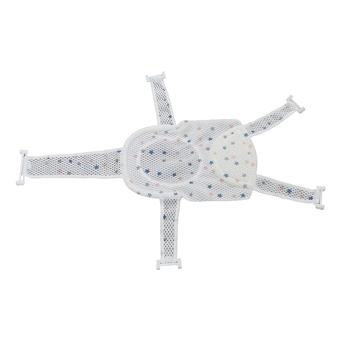 Baby Bath Seat, Adjustable Support Net, Infant Bathtub, Quick Drying Mesh for Newborns Bathing, Baby Shower, Infant Care, Home Use