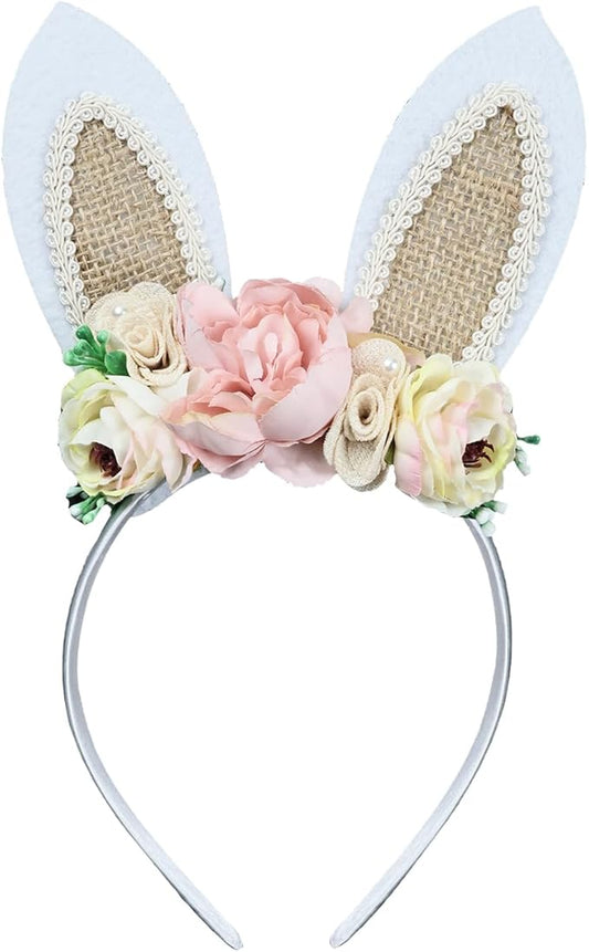 Children Easter Bunny Ears Headband Long Ear Hairband for Baby Girls Infant Toddlers Kids