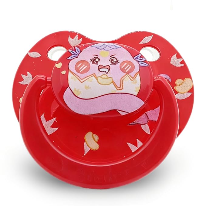 Adult Pacifier for Anxiety: Cute Paci Large Shield for Sleep - Handle Binky with Pacifier Holder Clips