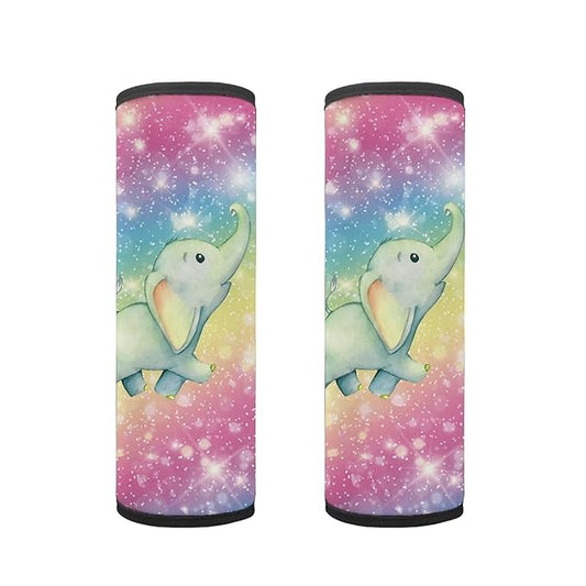 AFPANQZ Cute Cartoon Elephant Car Seat Belt Covers Kids Soft Safety Seatbelt Pad Cushion Soft Durable Daiper Bag Backpack Shoulder Straps Pads Auto Seatbelt Shoulder Cushion Covers Bright