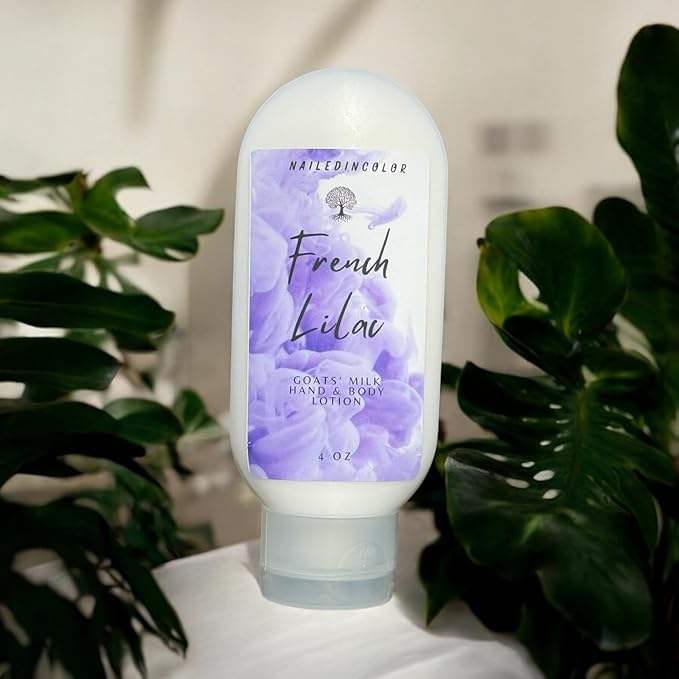 French Lilac Scented Hand n Body Lotion Women's Skin Healthy Moisturizer-Dry Skin Relief-Goats' Milk Lotion