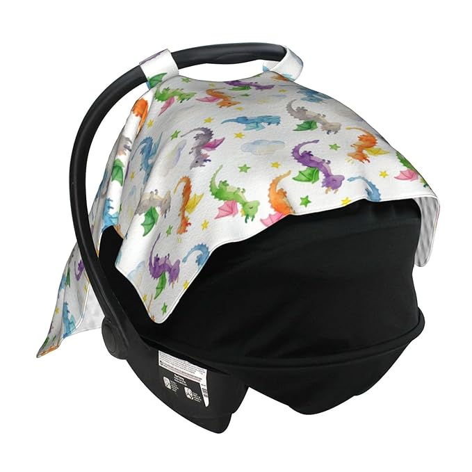 Dragon Baby Car Seat Canopy Cover Multi Use Shower Gift, Nursing Cover for Mom Nursing Covers, Dragon Baby Stuff Items