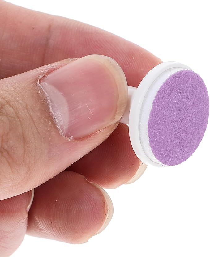 Homoyoyo 12pcs Baby Nail File Pads Nail Replace Trimmer Replacement Pads Electric Grinding Heads Electric File Baby for Accessory Replacement Grinding Heads Polish Disc Purple