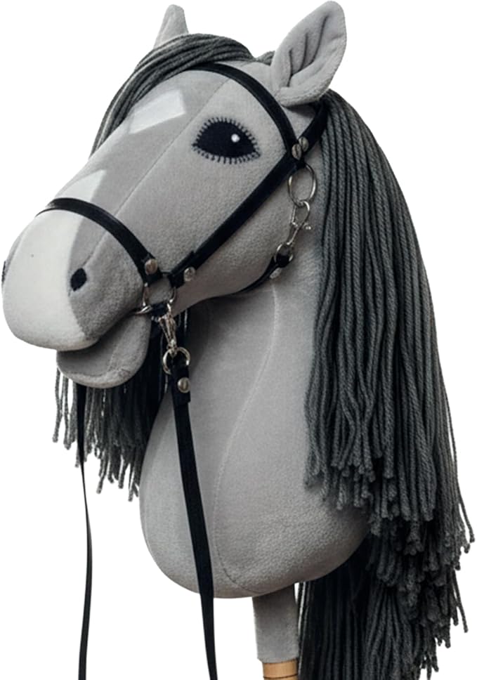 WALIKI Pro Stick Horse for Teens, Kids & Adults | 30” Plush Hobby Horse with Wooden Handle | Cowboy Pretend Play Pony | Ideal for Hobby Horse Racing & Events