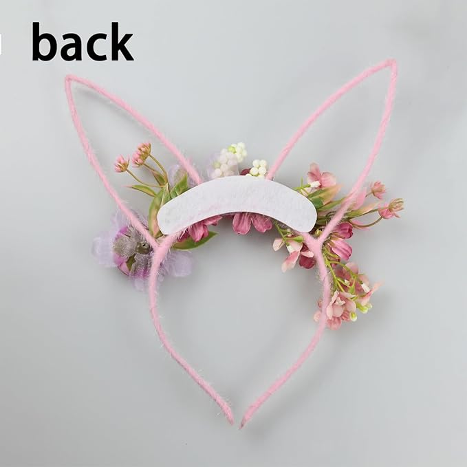 Children Easter Bunny Ears Headband Long Ear Hairband for Baby Girls Infant Toddlers Kids