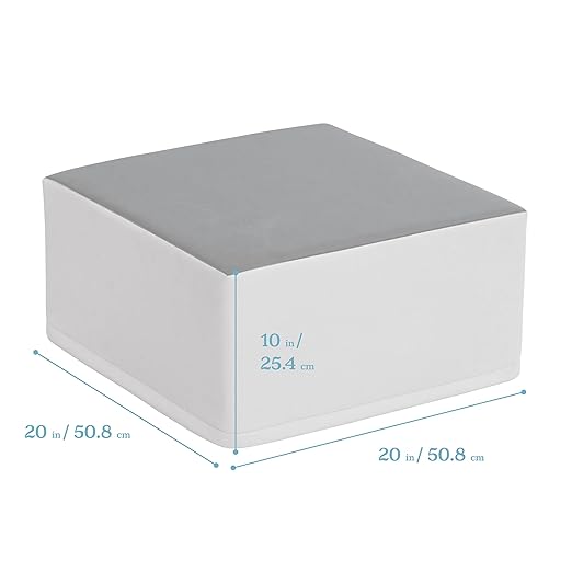 ECR4Kids SoftZone Pedestal Play Block Corner Climber, Beginner Playset, Contemporary