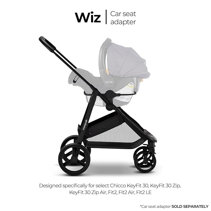 Mompush Wiz Stroller Car Seat Adapter, Fits Chicco Car Seat, Designed for Mompush Wiz Stroller Only