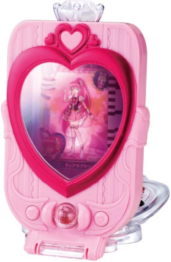 BANDAI Happiness Charge PreCure! Mirror, Wall-Mounted, Kids-Room Mirror, 8.78" x 8.94" x 2.52"