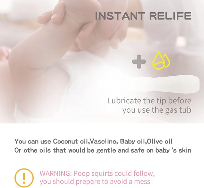 uhfi Gas and Colic Reliever for Babies, Baby Gas Colic Passer, Natural Solution for Baby Colic and Gas Relief, 100% Safe & Effective Instant Constipation Relief for Babies, 20 Count (Pack of 1)