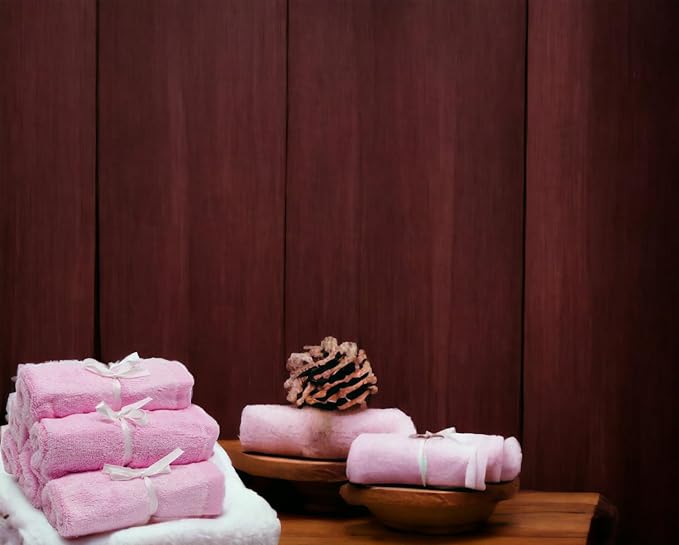 BY LORA Soft Face Cloths for Newborn, Absorbent Bath Face Towels, Baby Wipes, Burp Cloths or Face Towels, 6-Pack, Pink