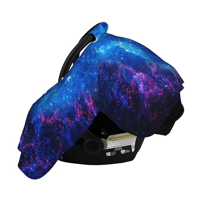 Galaxy Baby Car Seat Canopy Cover 39x27.5 Inches Multi Use Nursing Cover for Newborn Car Seat Canopy Mom Nursing Breastfeeding Covers Newborn Shower Gifts