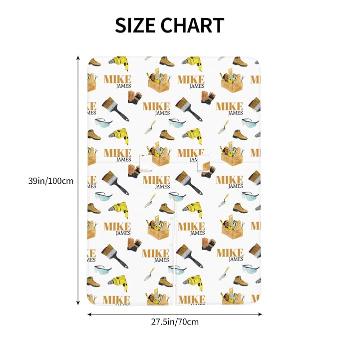 Personalized Baby Car Seat Canopy for Babies, Custom Name Baby Car Seats Covers for Boys Girls, Opening Minky Nursing Breastfeeding Cover for Infant Newborn, Carseat Canopies (Tools)