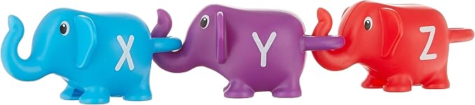 Learning Resources Snap-n-Learn ABC Elephants - Educational Alphabet Elephant Toy, Fine Motor Skills, Counting and Sorting, Toddler Montessori Toys, Gifts for Boys and Girls, Ages 2+