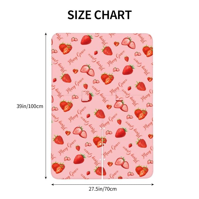 Personalized Strawberry Baby Car Seat Canopy for Girls – Custom Name Minky Nursing Cover, Infant Carseat Canopy, Opening Breastfeeding Stroller Cover for Newborn Baby Gift