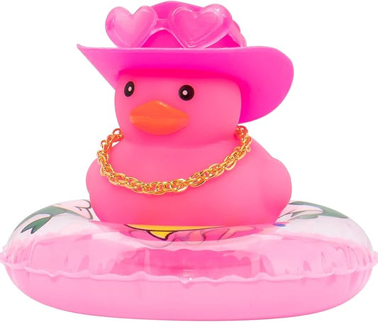 wonuu Car Accessories Rubber Ducks Dashboard Decorations Rubber Duck Pink Accessories Dashboard Duck Car Decorations Car Ducks for Dashboard Car Duck Car Dashboard Decorations, heart-pink&pinkdolphin
