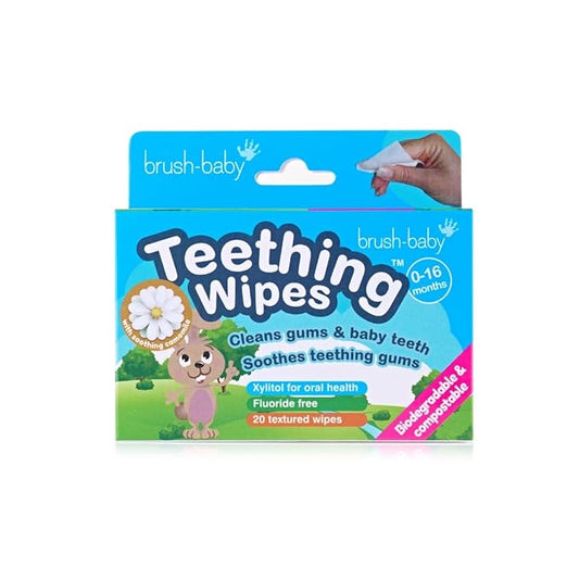 Teething Relief Finger Sleeve Wipes with Camomile - 20 Sleeves