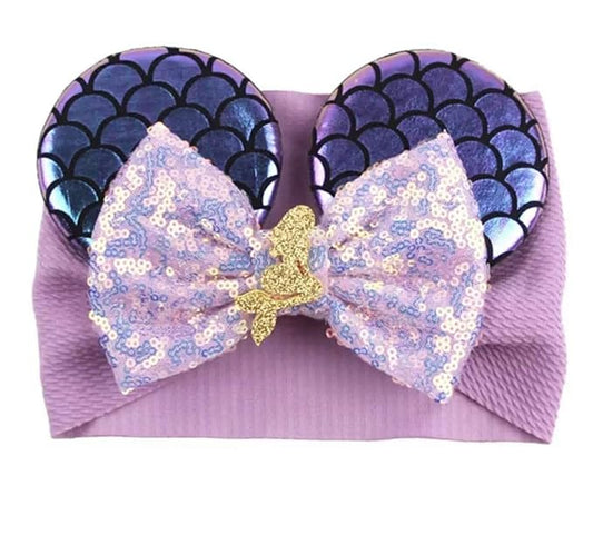 CLGIFT Minnie Ears Headband for Babies and Toddlers (Ariel)