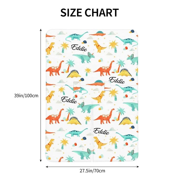 Personalized Dinosaur Theme Baby Infant Car Seats Canopy for Babies with Name, Custom Lightweight Covers for Baby Boys Girls, Minky Nursing Breastfeeding Stroller Cover Canopies for Newborn