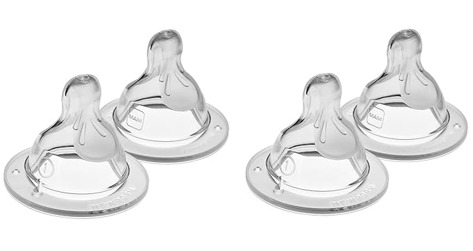 MAM Variety Pack Baby Pacifier, Includes 3 Types of Pacifiers, Nipple Shape Helps Promote Healthy & Bottle Nipples Slow Flow Nipple Level 1, for Newborns and Older