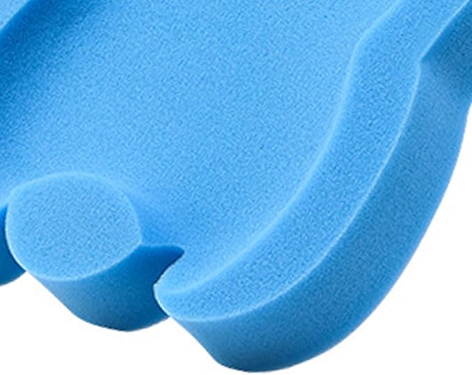 Baby Bath Cushion Infant Bath Sponge Bath Mat Removable Newborn Skid Proof Sponge Mat Soft Thicken Baby Bathtub Sponge Cushion for Newborn Baby Infant (Blue)